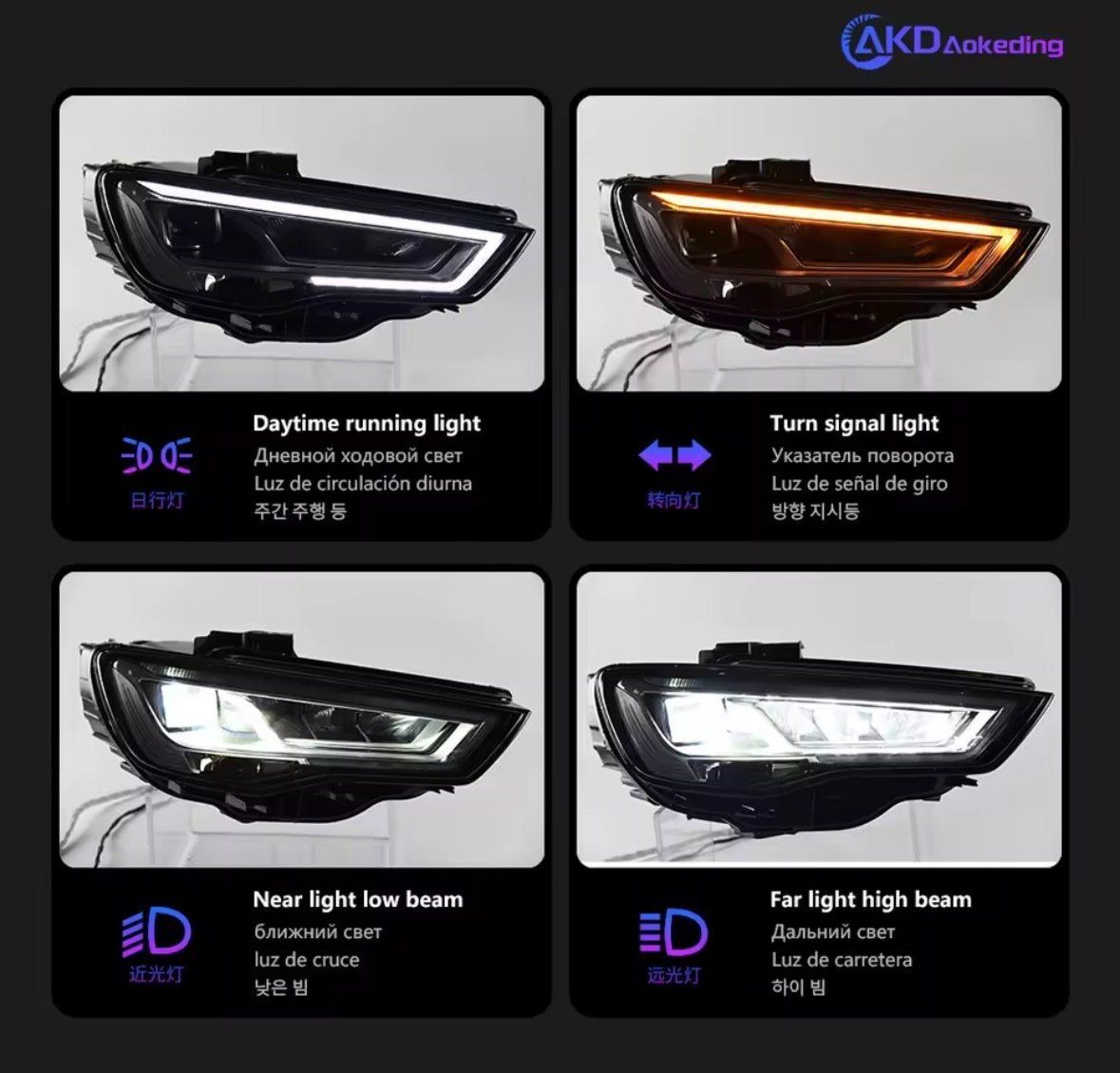 Phares: LED Scheinwerfer Audi A3 8V 2013-2016 Halogen – D'occasion à Visp par RobDz 2