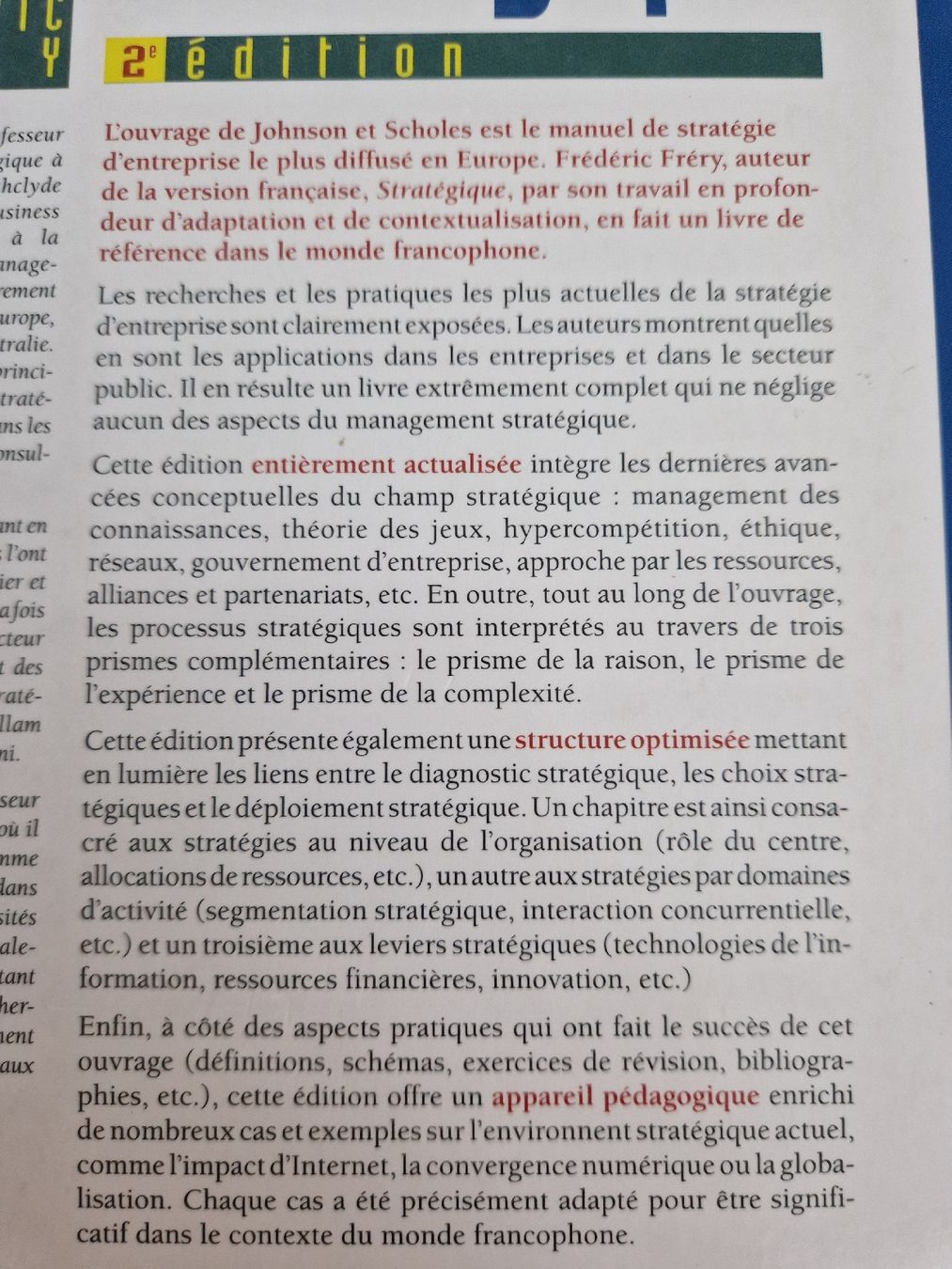 Libri: Stratégie 2ème édition – Usato da Villars-sur-Glâne venduto da Agnie80 3