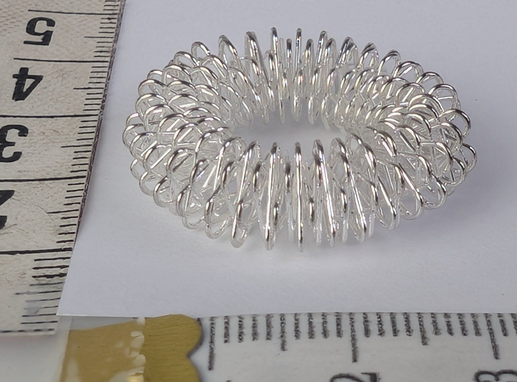 Anelli: Akupressur Finger-Massage-Ring (Silbrig) – Nuovo (secondo la descrizione) da Zürich venduto da 1.Simon 3