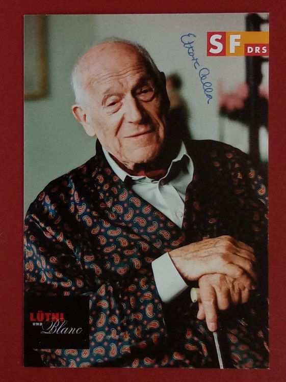 Ettore Cella 19132004 Lüthi und Blanc SFDRS Autogramm 10x15 Kaufen