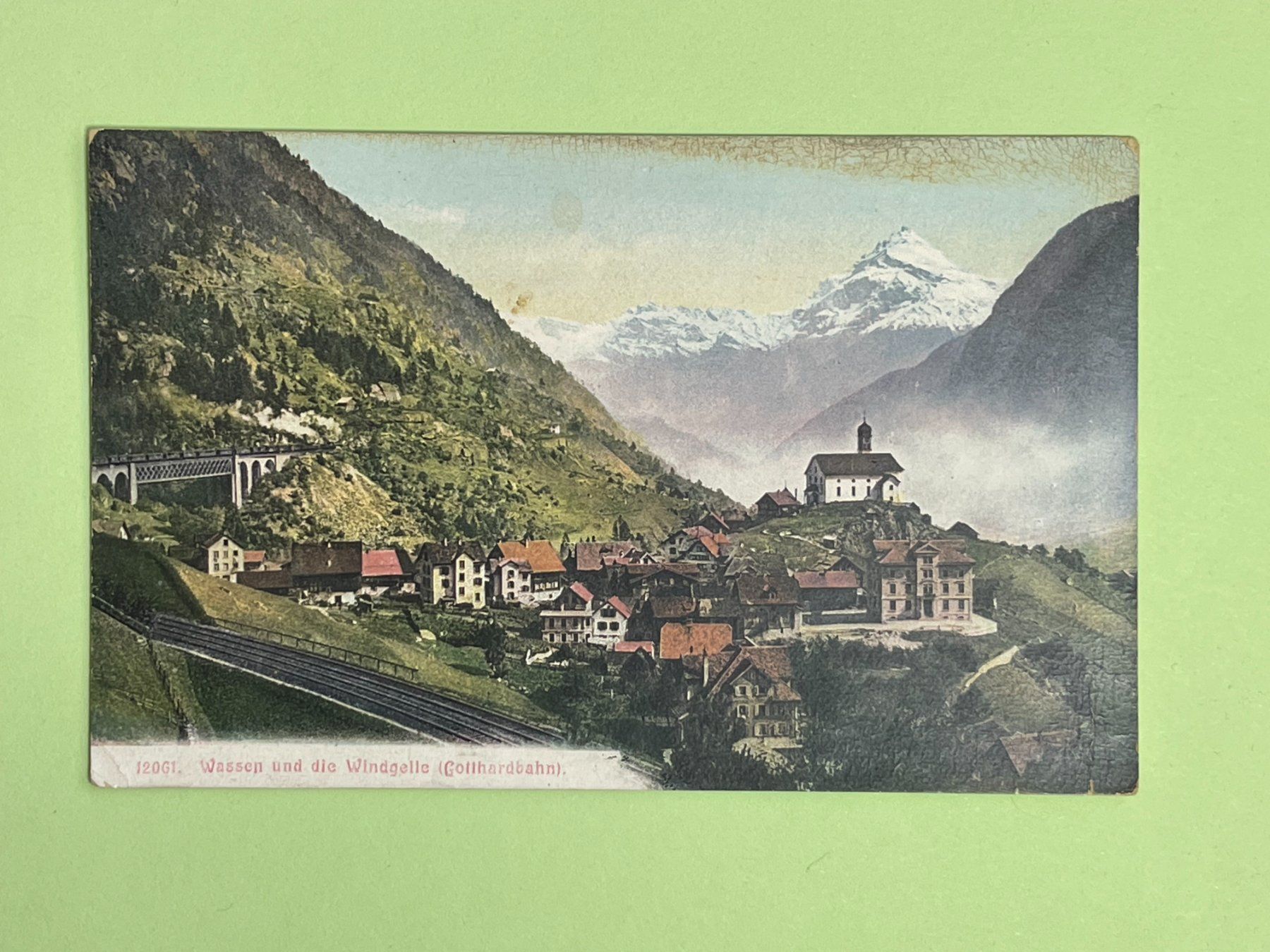 Ansichtskarten: Wassen und die Windgelle - Gotthardbahn – Gebraucht aus Steg VS von _vinci_