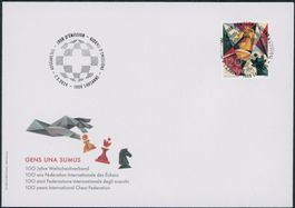 2024 - Weltschachverband - Ersttagsbrief FDC ET - Voll
