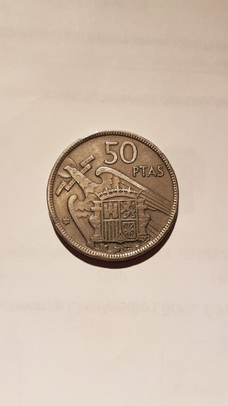 Tutti le monete: 5 Pesetas - Spanien - Franco - 1957 – Usato da Reinach BL venduto da Dexy62 1