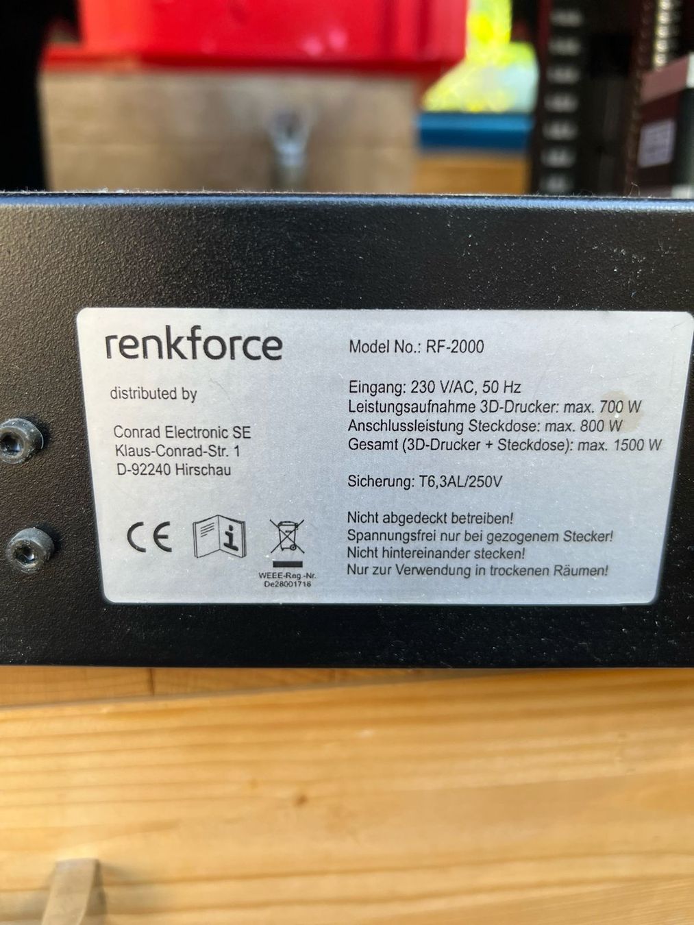 Renkforce Imprimante 3D: Renkforce RF2000 3D Drucker – Défectueux à Winterthur par sfri 5
