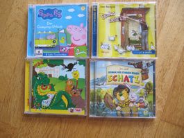 4 Kinder-CDs (P): Peppa Janosch Findus McNeill Geschichten