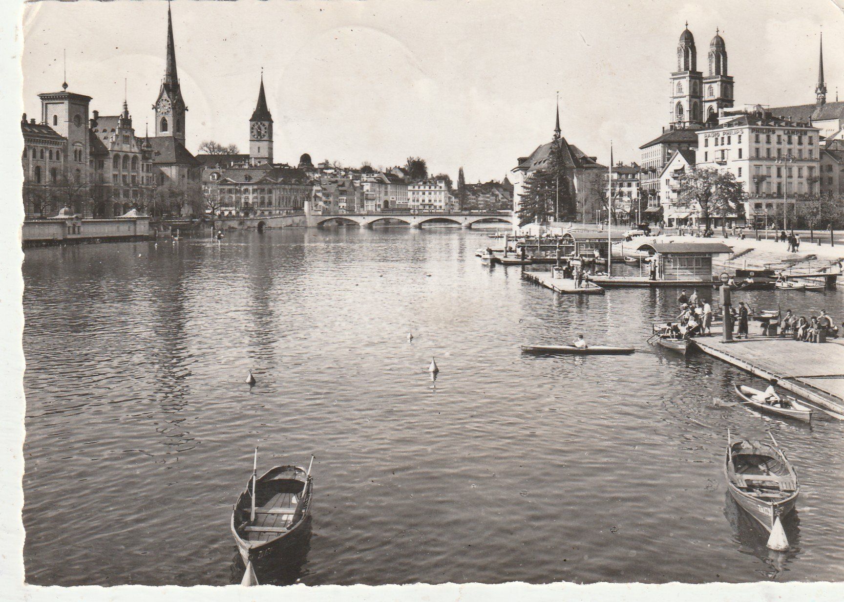 Cartoline postali: Zürich um 1953 – Usato da Lumbrein venduto da made02