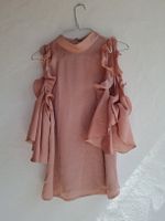Sommerliche Bluse Explosion, Gr. 40, Rosa mit Volants!