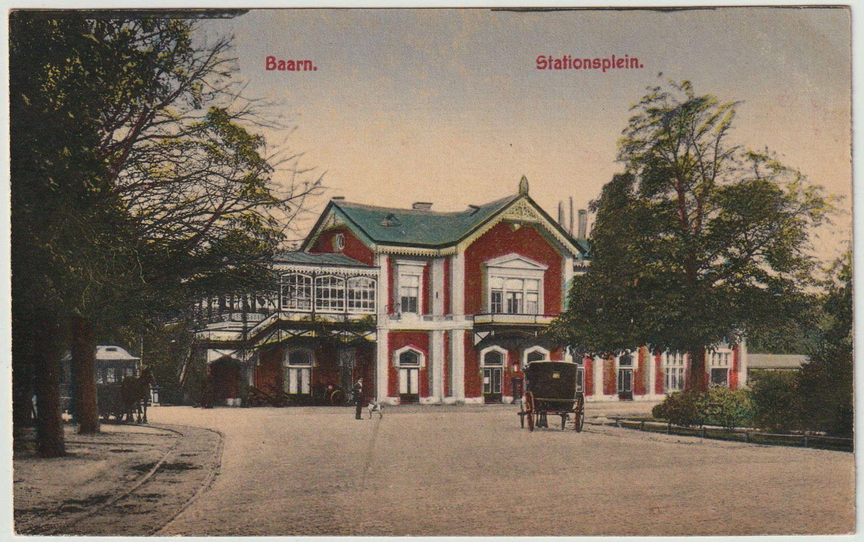 Cartoline postali: Ak Bahnhof Baarn, Utrecht, Holland – Usato da Bedigliora venduto da positano