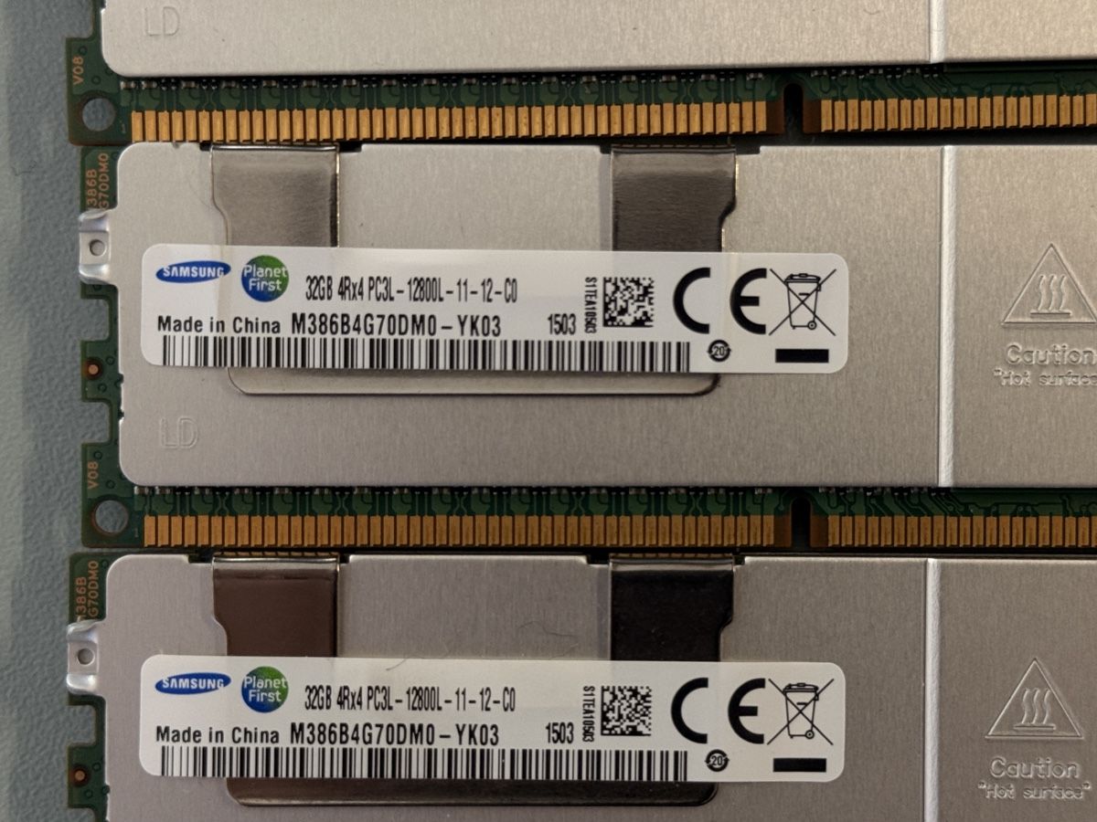 Memoria / RAM: 4x32GB DDR3 12800 ECC RAM  – Usato da frauenfeld venduto da mac_c7jc 1