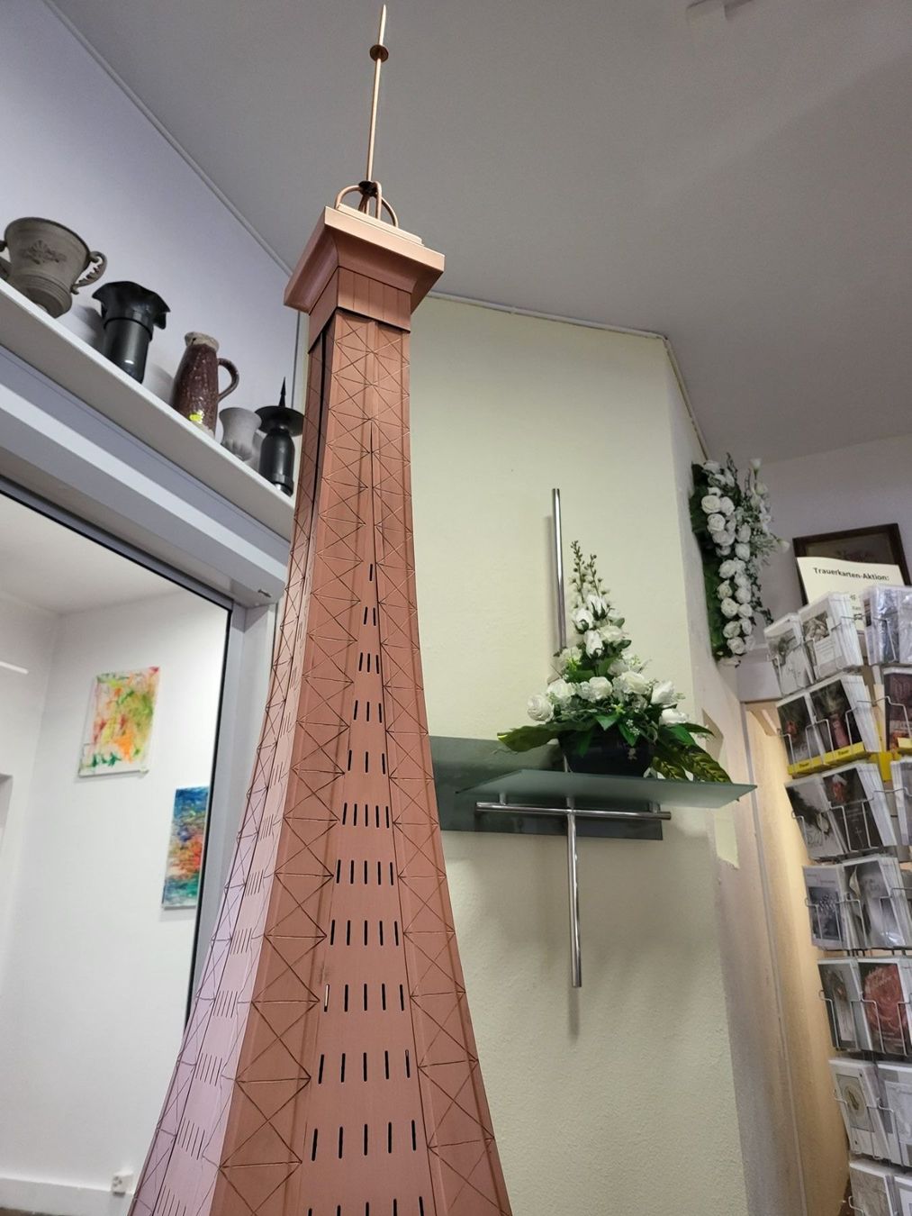Sculture & Statue: Eifelturm aus Kupfer – Usato da Riehen venduto da helpathomebasel 3