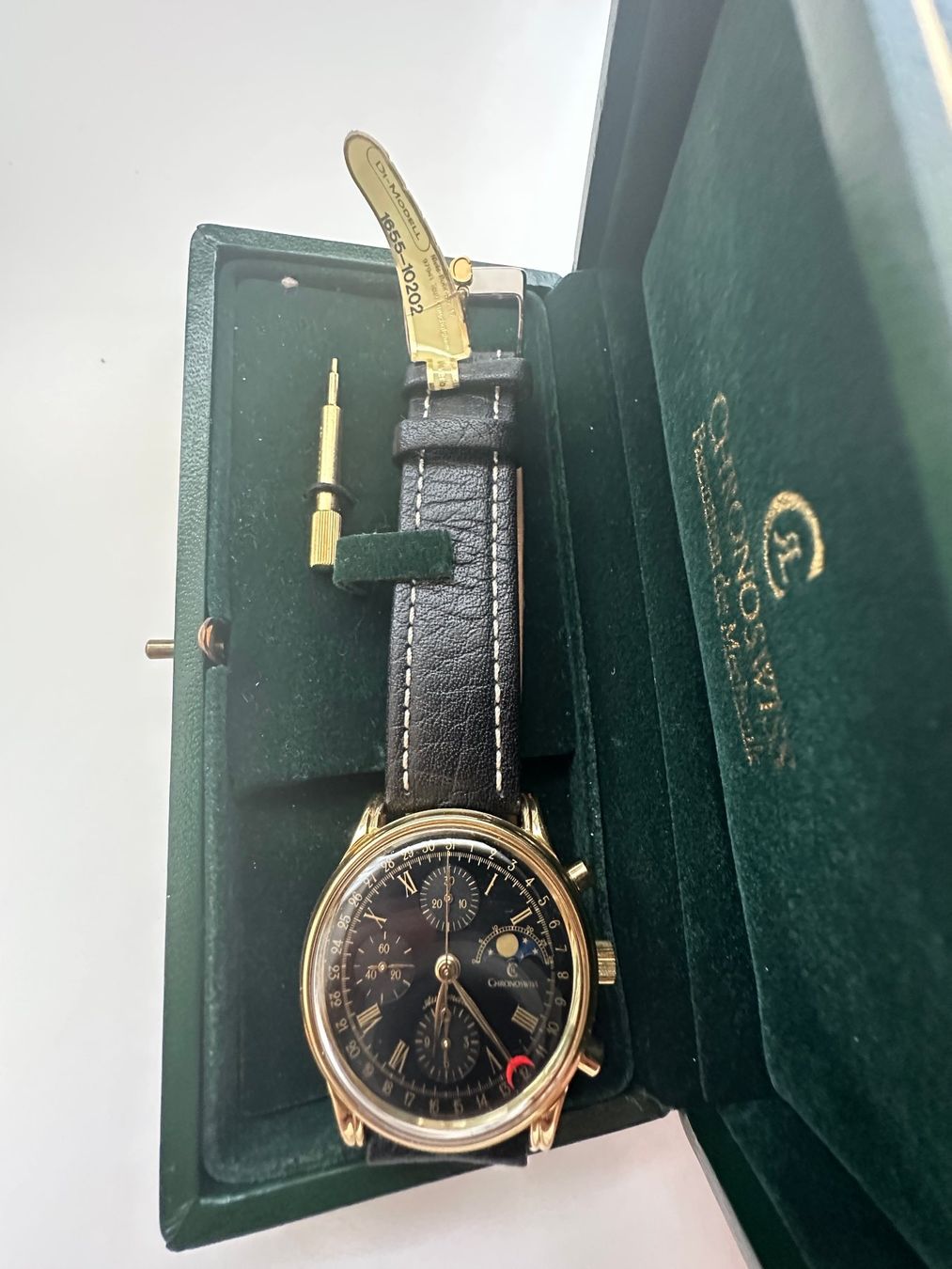 Chronoswiss Orologi: Chronoswiss Lunar Automatic Mondphase 7750 – Usato da Rudolfstetten venduto da Samurai152 5
