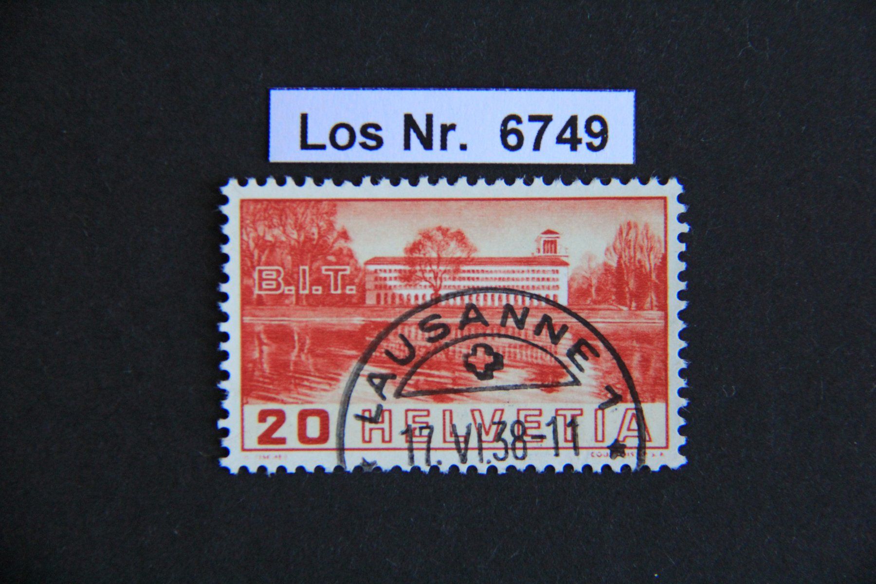 Tutti i francobolli: CH 1938 Ortsstempel mit Datum                       Los 6749 – Usato da Volken venduto da jukon65