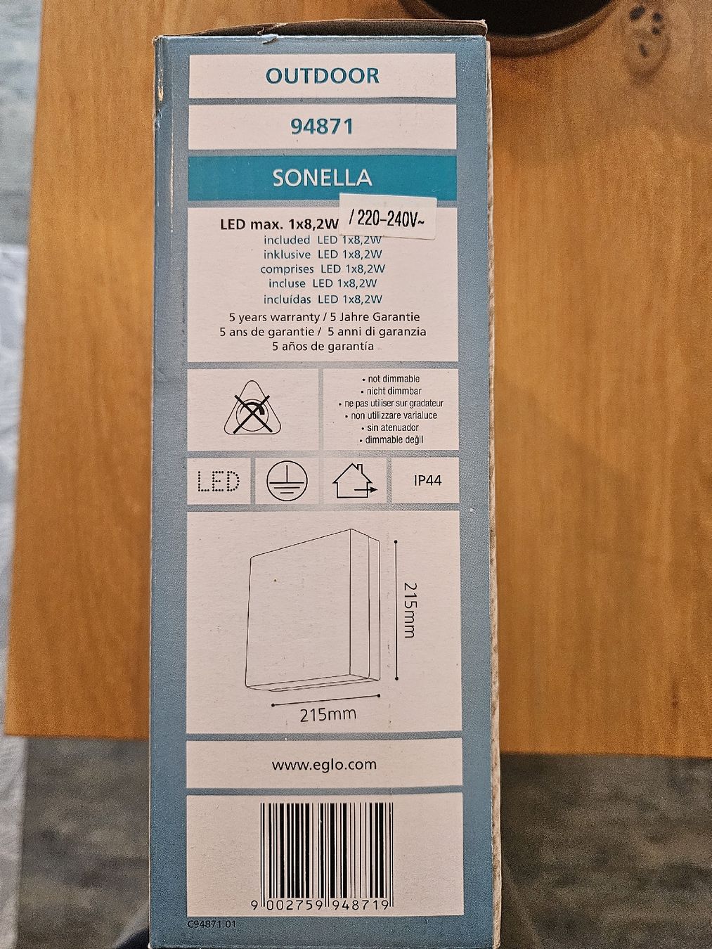 Eglo Lampade: lampe d'extérieur – Nuovo e nell'imballaggio originale da Choëx venduto da nicoo1 2