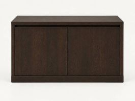 Élégante commode | design italien | chêne foncé | 120cm
