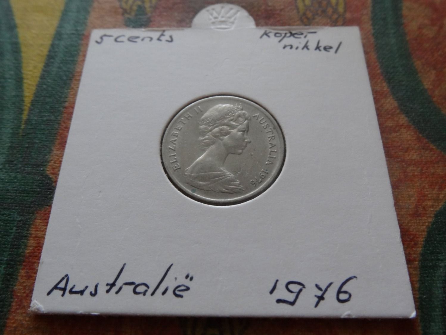 Alle Münzen: AUSTRALIA  5  Cents  1976 – Gebraucht aus Romanel-sur-Lausanne von Swift13