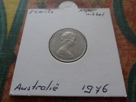 AUSTRALIA  5  Cents  1976