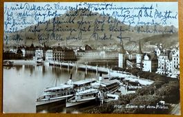 Luzern - Dampfschiff 1914