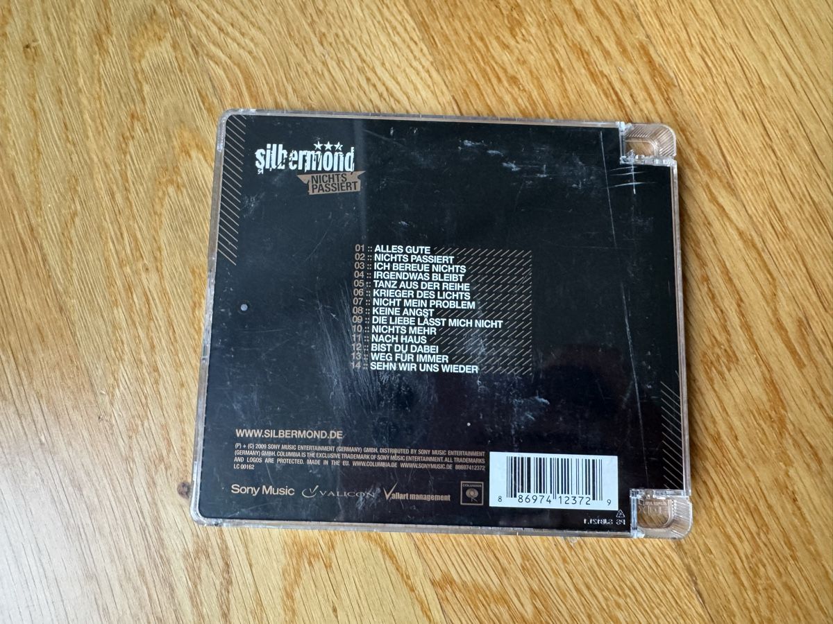 CD: Silbermond Nichts Passiert CD – Usato da Zürich venduto da wtpooh 1