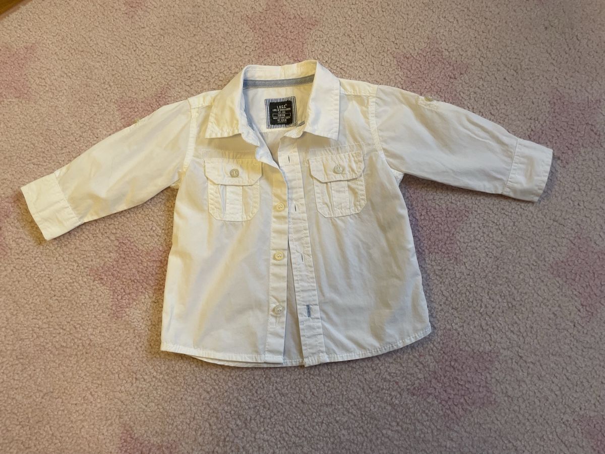 H&M Camicie, T-shirt & Polo: Chemise blanche manches longues, taille 86 – Nuovo (secondo la descrizione) da Versoix venduto da Pti-pois 1