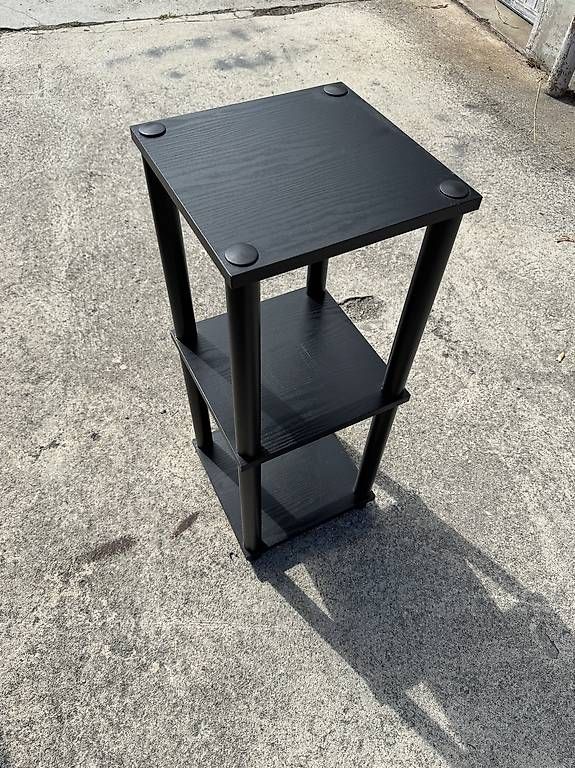 Regale: Petit meuble dappoint noir  3 niveaux – Gebraucht aus Bevaix von mic_rdc7