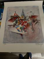 Zytturm ZUG - Eishockey Lithografie Alban Welti