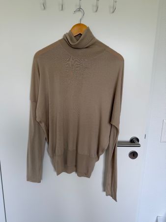 Wollpullover Rollkragenpullover Bongenie Grieder beige
