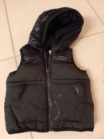 K..56) Teddy Gilet praktisch Neu Gr. 68