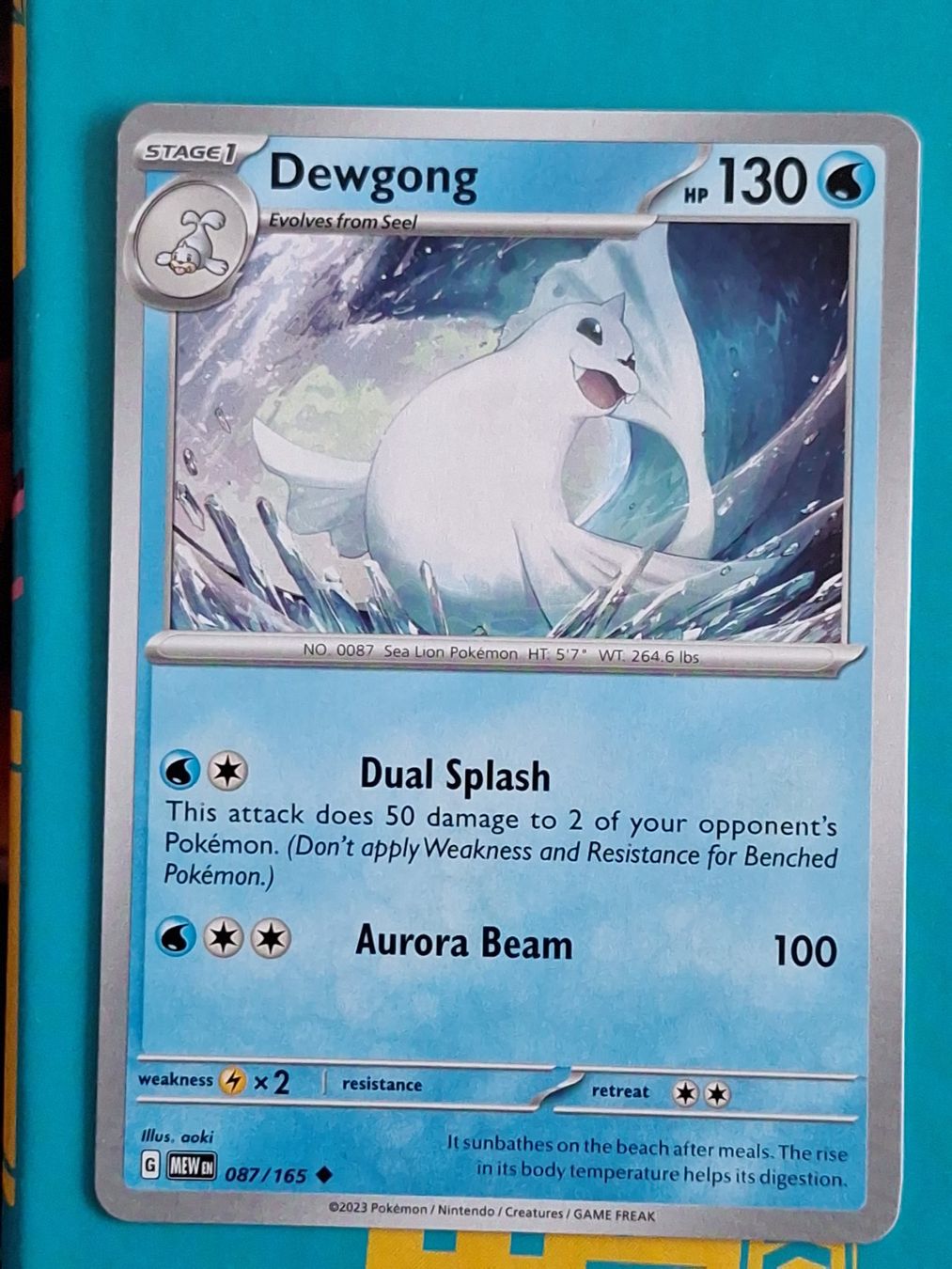 Pokémon Carte collezionabili: Dewgong - Pokemon Mew 151 Englisch – Usato da Altstätten SG venduto da GGsGameshop