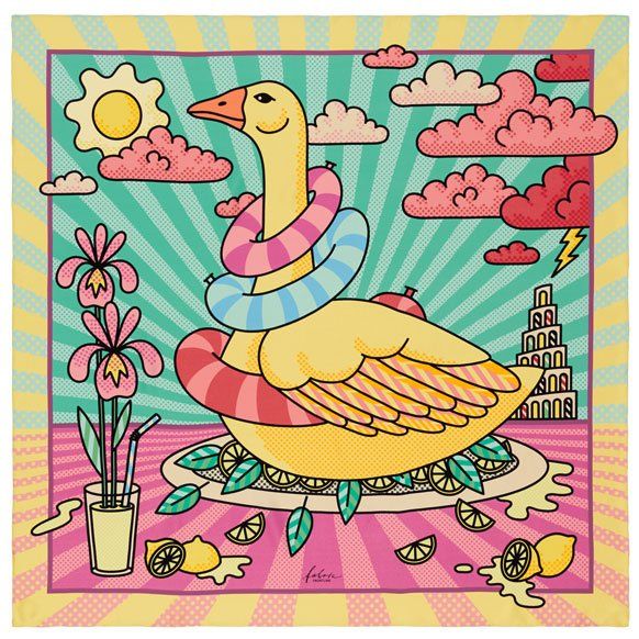 Fabric Frontline Foulard & Sciarpe: Seidenfoulard Fabric Frontline – Nuovo (secondo la descrizione) da Zürich venduto da Poppy108