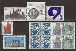 Briefmarken Sammlung Deutschland, 1990 gebraucht