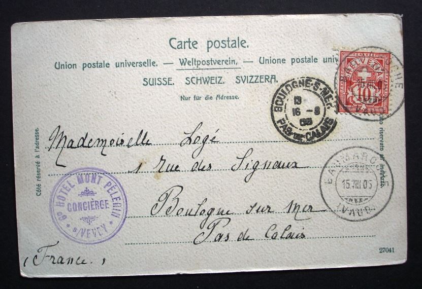 Cartoline postali: LAUSANNE Guggenheim No. 6832 – Usato da Jona venduto da philajona 1