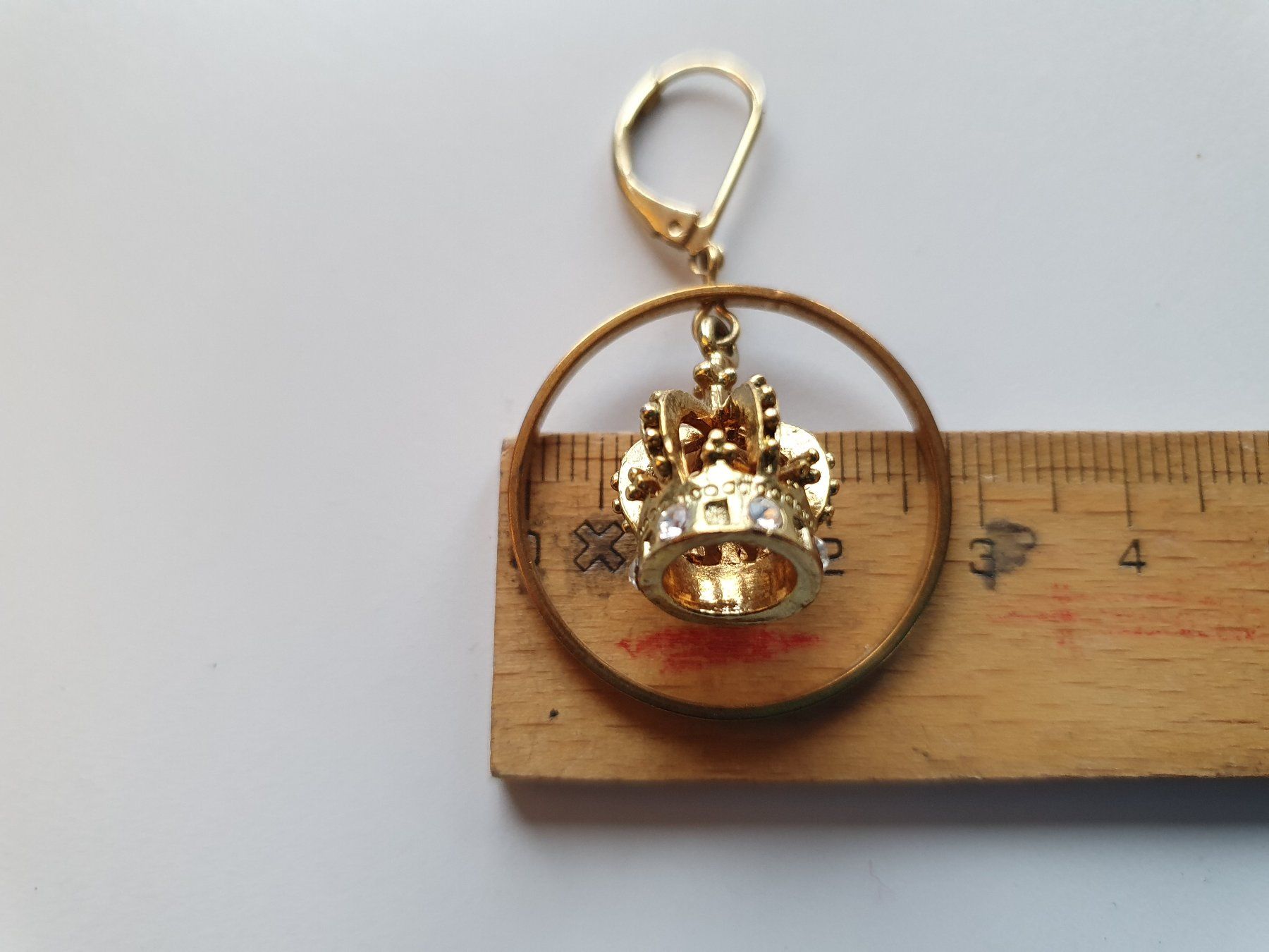 Orecchini pendenti & Orecchini a lobo: grosse Creolen gold, Krone, Modeschmuck – Usato da Heinrichswil venduto da sabi2809 3