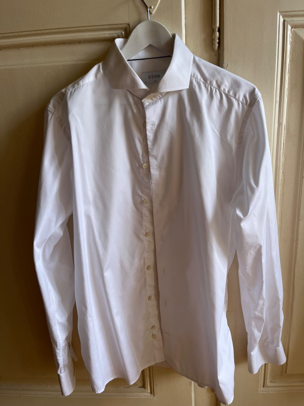 Camicie: ETON Hemd 43 Weiss Slim – Usato da Bern venduto da Aschenbach 2