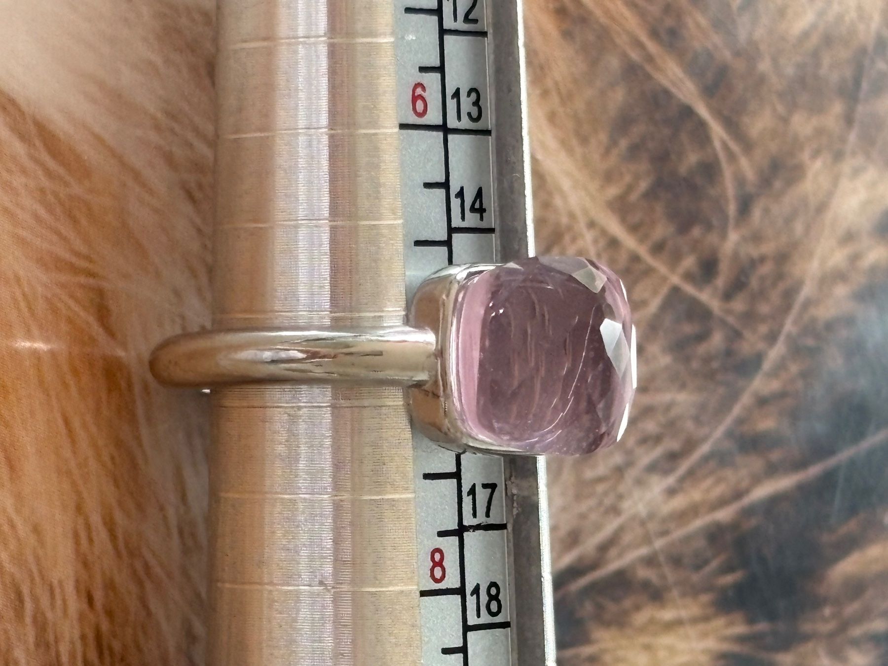Anelli: Luxus Elegante Gr.17/7 Ring Farbe: Silber / Rosa – Nuovo (secondo la descrizione) da Biel-Bienne venduto da Roserosse13 5