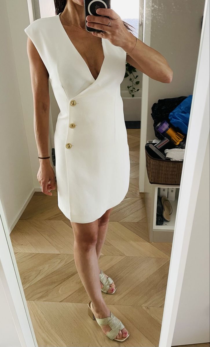 Mango Vestiti: MANGO White Summer dress XXS/XS – Usato da Zürich venduto da Angela_Fashion_Lover