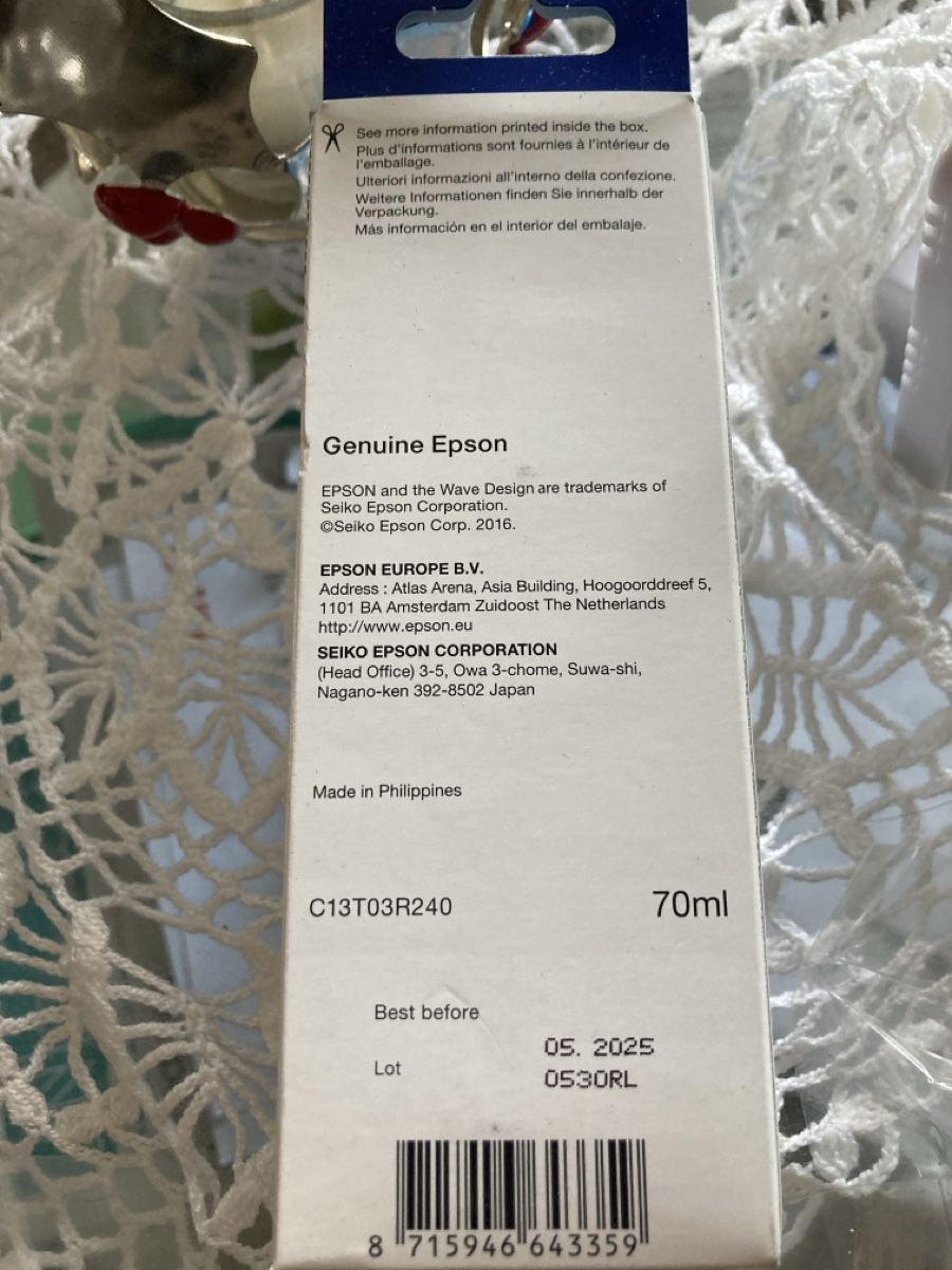 Epson Cartucce per stampanti & toner: Cartouche Epson 102 Cyan neuve – Nuovo e nell'imballaggio originale da Neuchâtel venduto da Tradeboi 1