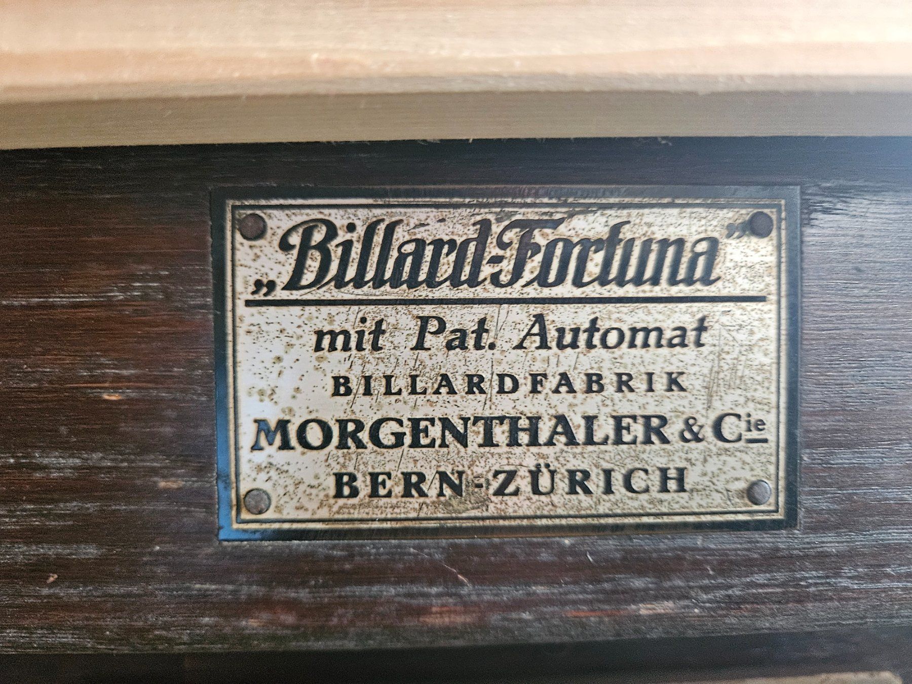 Tavoli da biliardo: Billardtisch "Billard russe" original und restauriert – Usato da Huttwil venduto da heinzdaniel63 1