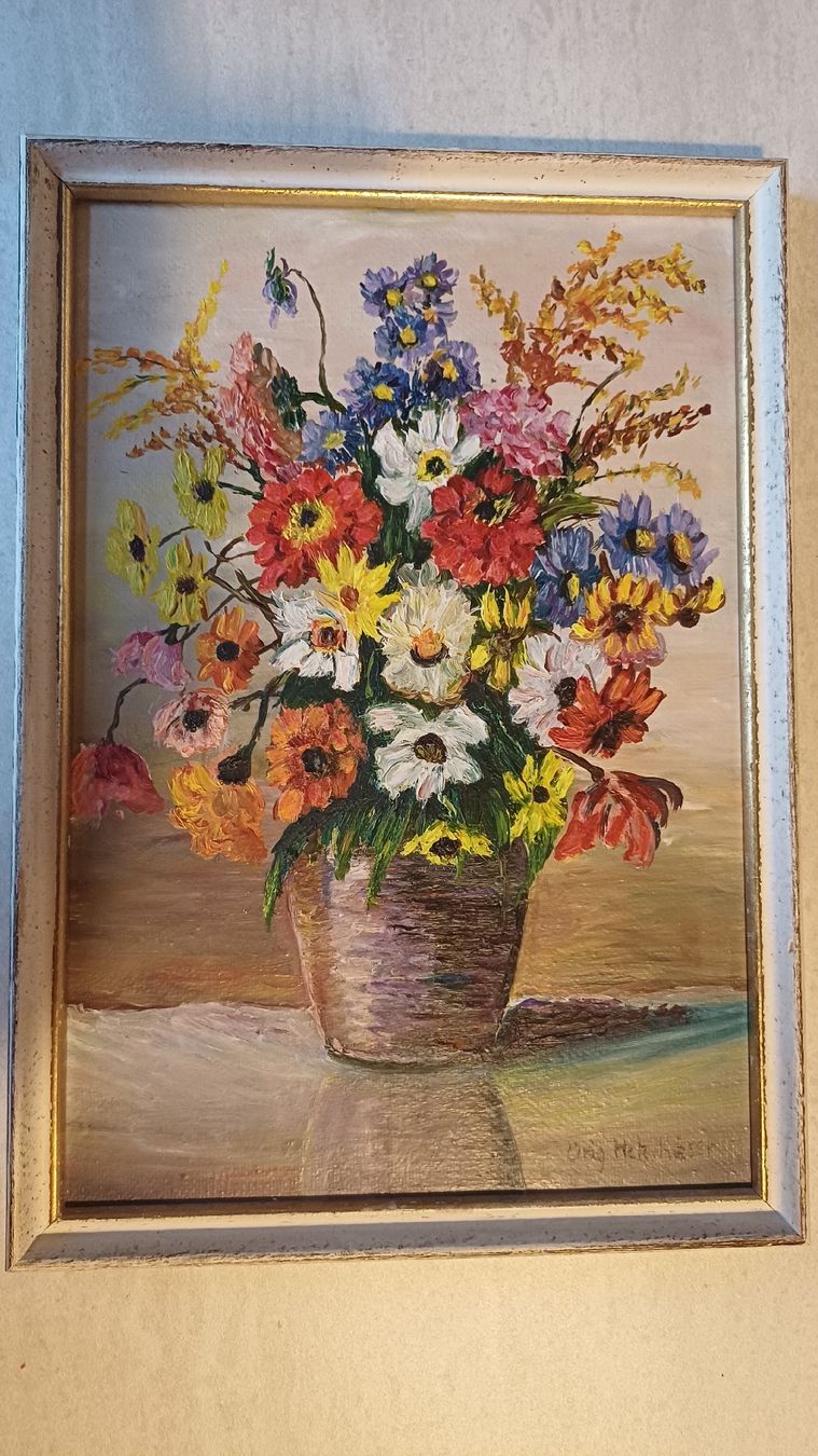 Dipinti: Schönes Blumenbild Handgemalt  – Usato da Flawil venduto da Pinkmalibu