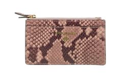 MICHAEL MICHAEL KORS Kleines Kartenetui aus Leder mit Python