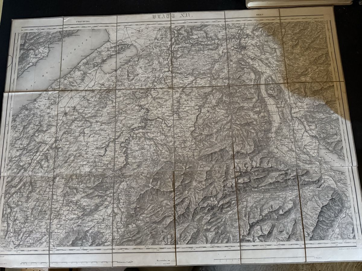 Landkarten & Atlanten: Atlas Topographique de la Suisse Dufour – Gebraucht aus Fribourg von Ardoffel 3