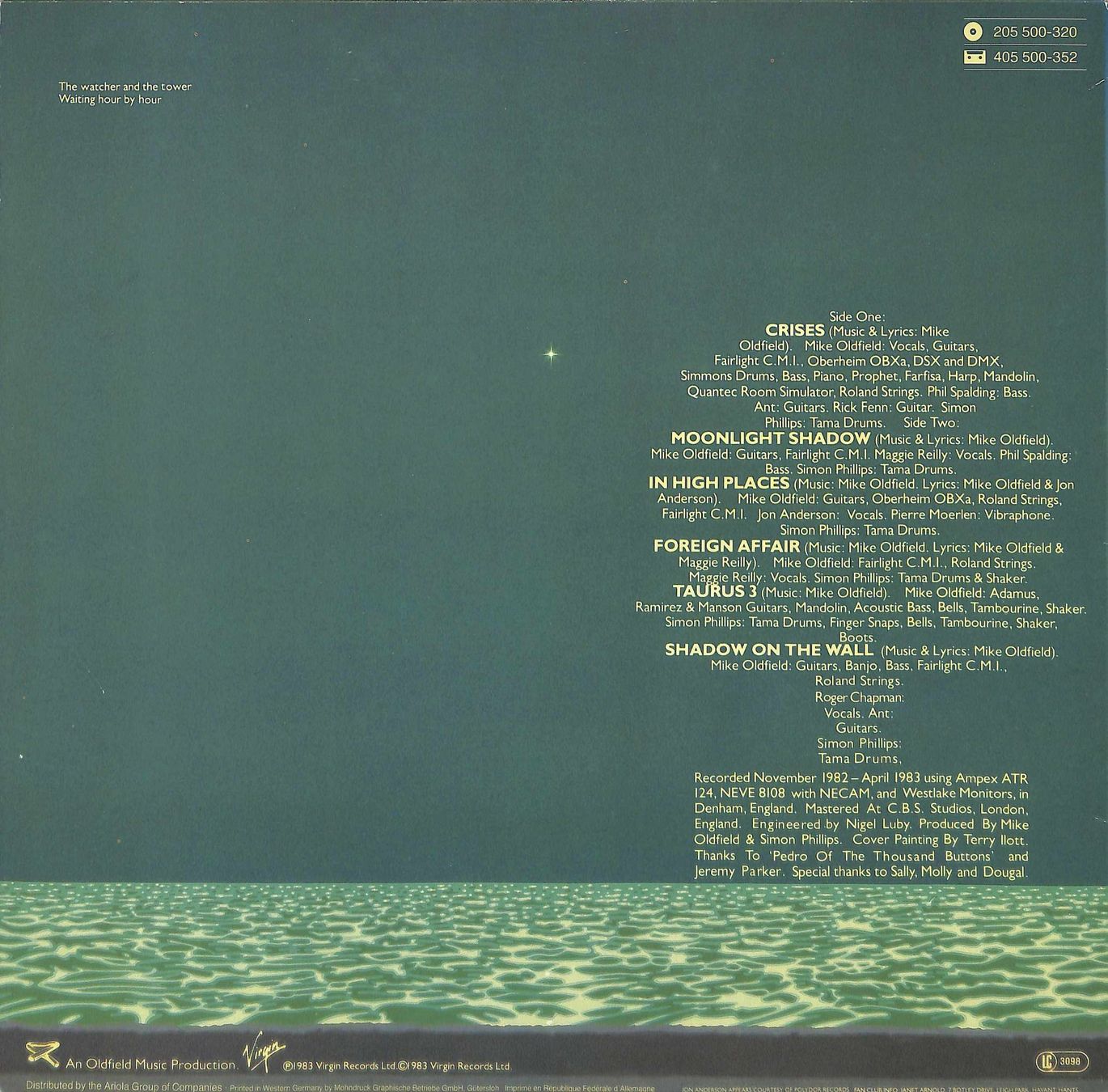 Vinyles: LP Mike Oldfield - Crises – D'occasion à Trimmis par Beax72 1