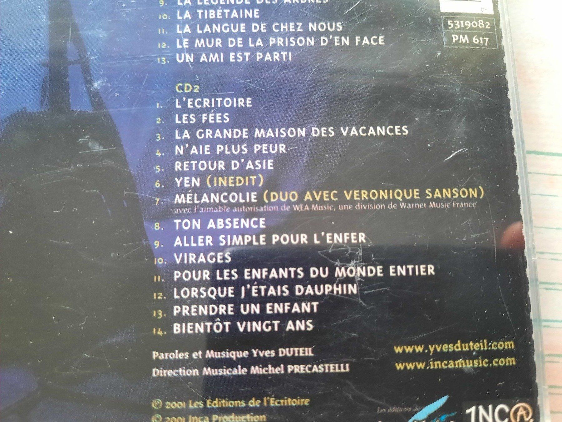 CD: CD Yves Duteil - Tournée Acoustique – Usato da Pully venduto da bro_n52j 3
