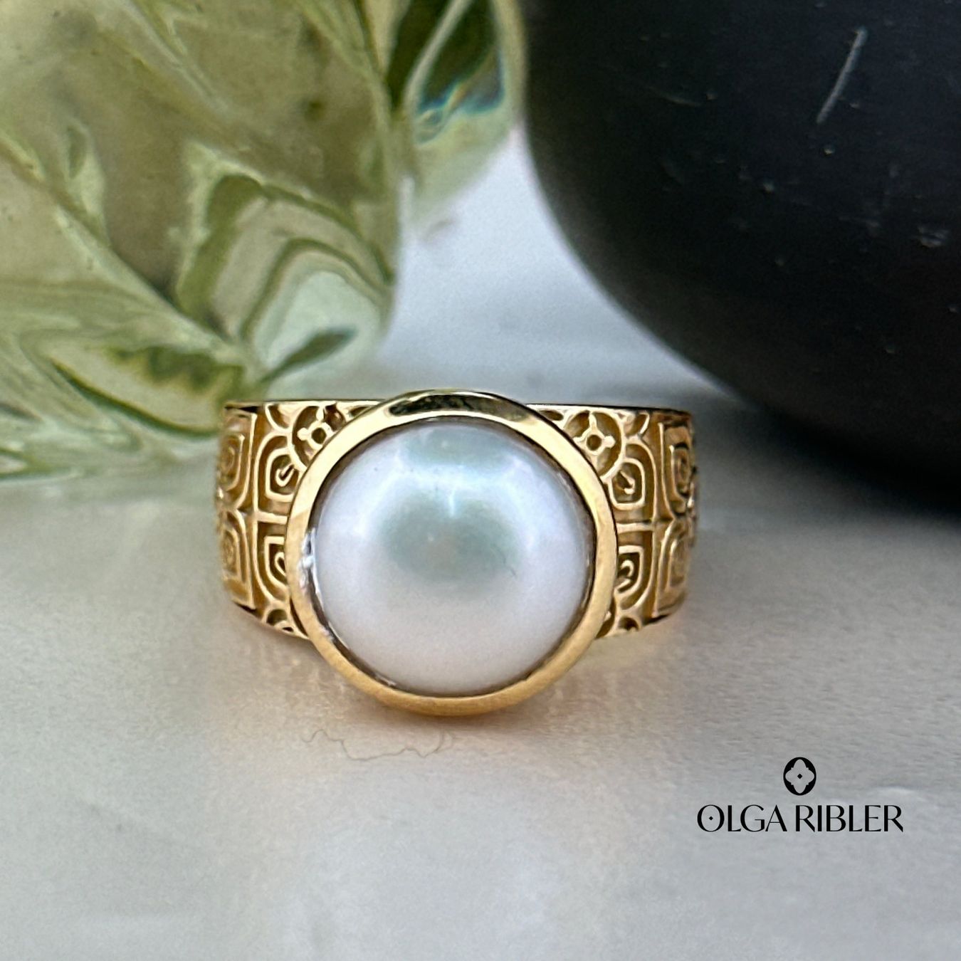 Olga Ribler Anelli: Statement-Ring mit Perle Ringgrösse 57 – Nuovo (secondo la descrizione) da Luzern venduto da Schmuckoutlet 4