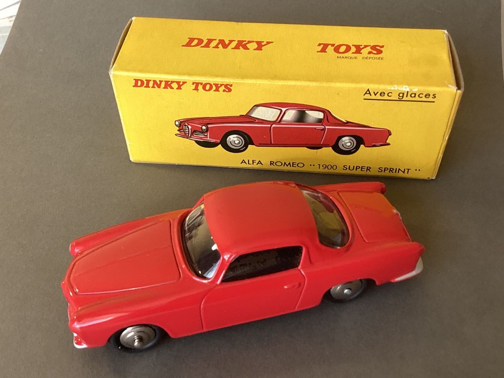 DINKY TOYS ATLAS 24J ALFA ROMÉO  1900 SUPER SPRINT  BLANCHE NEUF BOITE