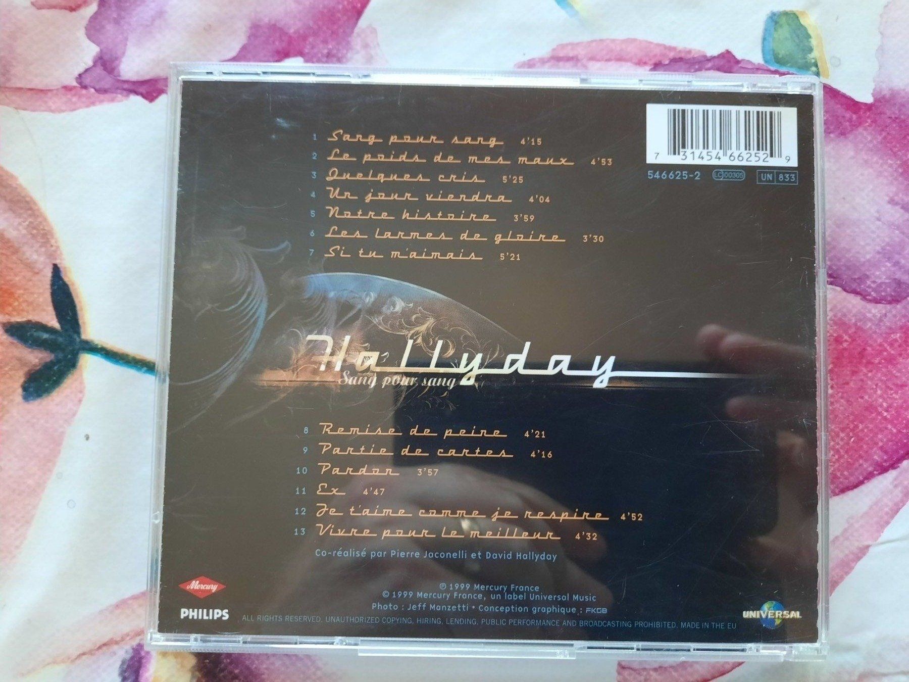 CD: CD Johnny Hallyday - Sang pour sang – Usato da Pully venduto da bro_n52j 1