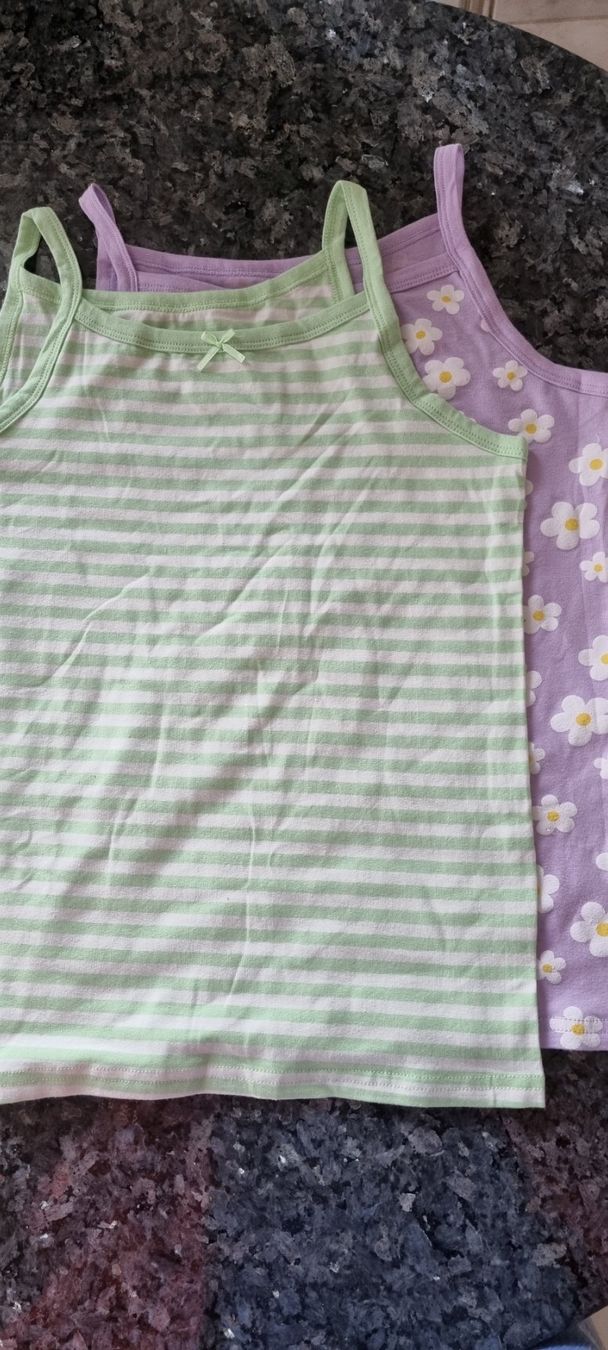 Camicette, T-shirt & Top: 2er Set Sommer-Tops, Gr. 146/152, Mädchen, neu – Nuovo (secondo la descrizione) da egliswil venduto da Maggy6