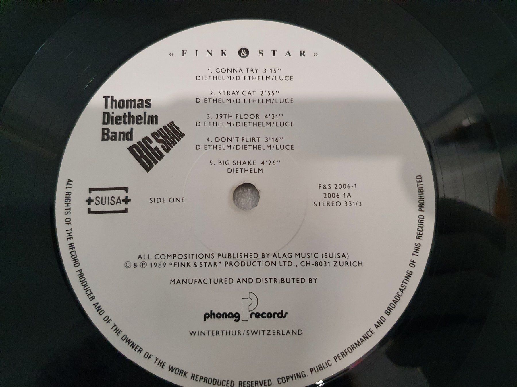 Dischi in vinile: Thomas Diethelm Band – Big Shake – Usato da Uster venduto da Vinyl-Leidenschaft 3
