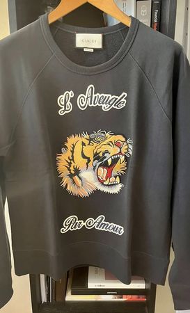 Gucci Sweatshirt NEW amour par aveugle Pullover knitwear