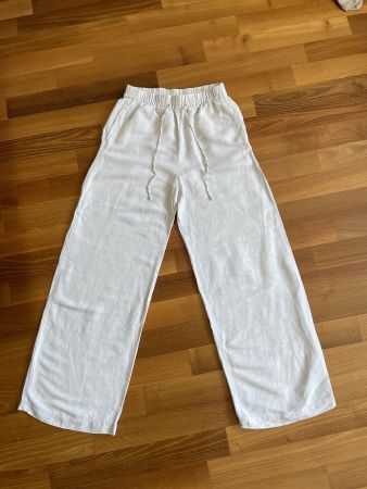 H&M Leinenhose Beige Gr. XS