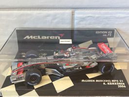 Voiture miniature McLaren Mercedes MP4-21 K. Räikkönen 2006